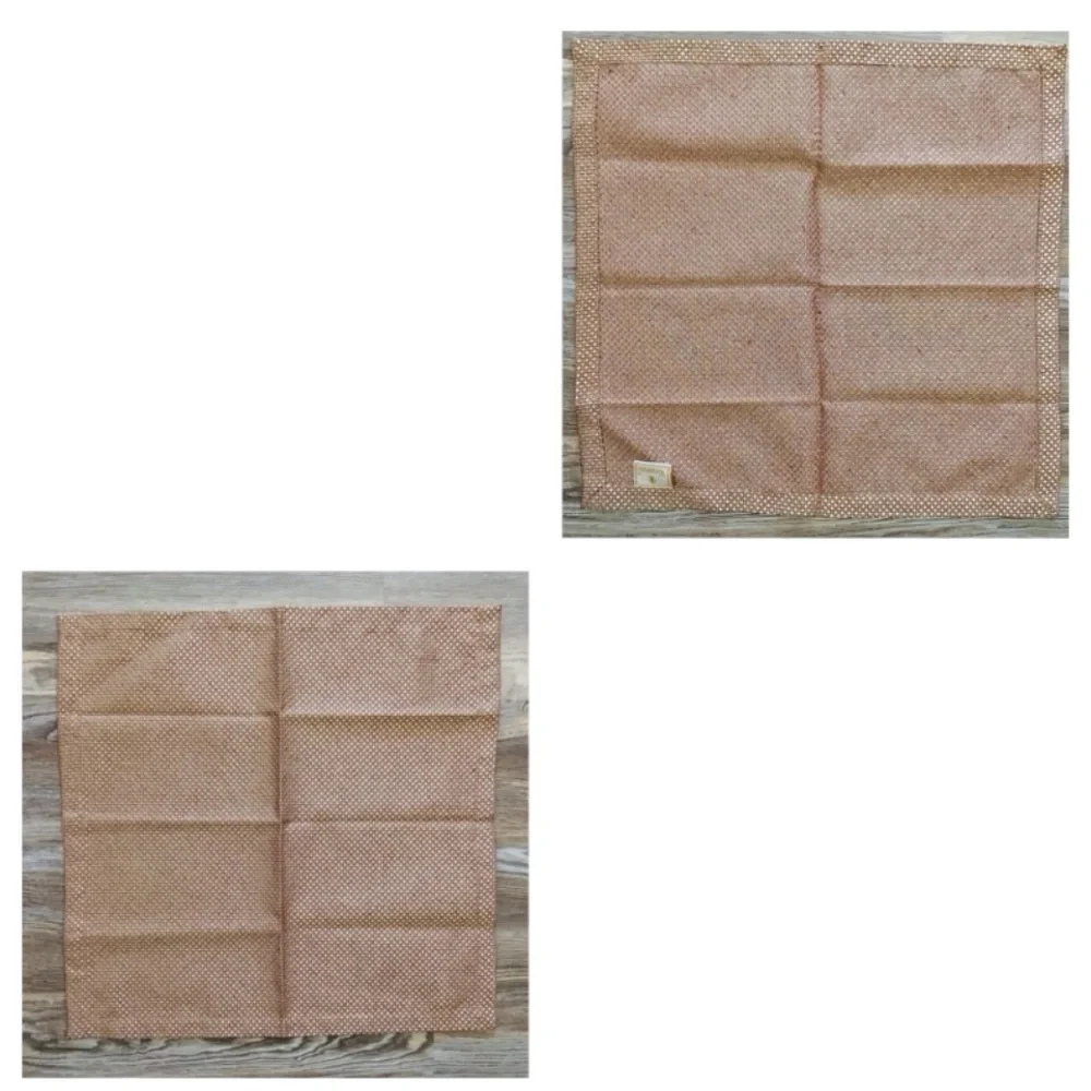 Waterford Wine and Gold Cloth Basketweave Napkins set of 11